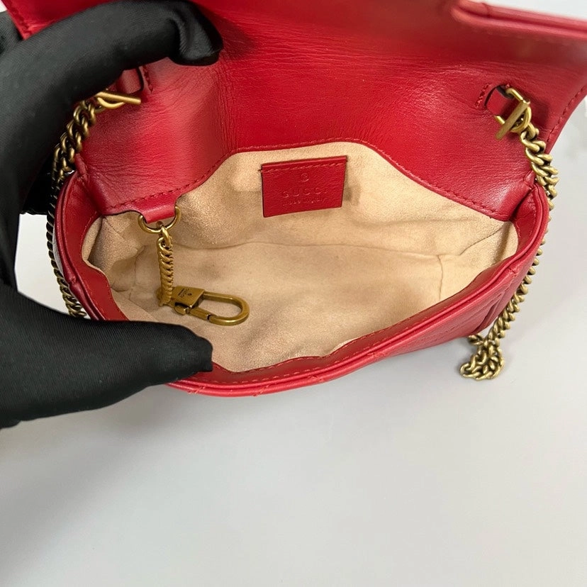 Gucci Marmont Mini Red Crossbody Bag