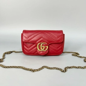 Gucci Marmont Mini Red Crossbody Bag