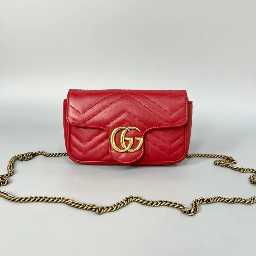 Gucci Marmont Mini Red Crossbody Bag