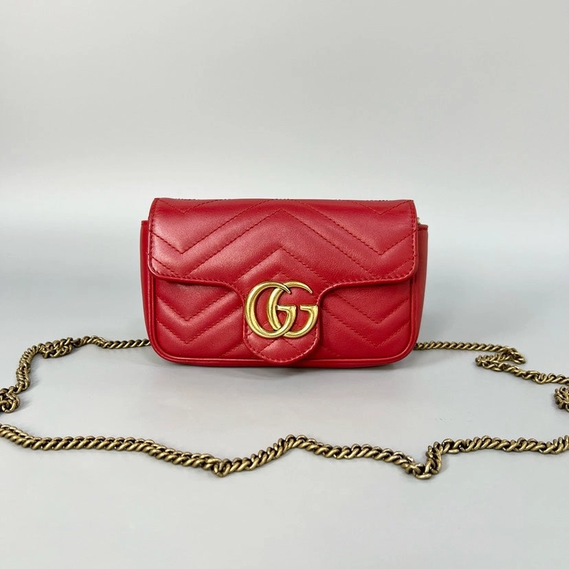 Gucci Marmont Mini Red Crossbody Bag