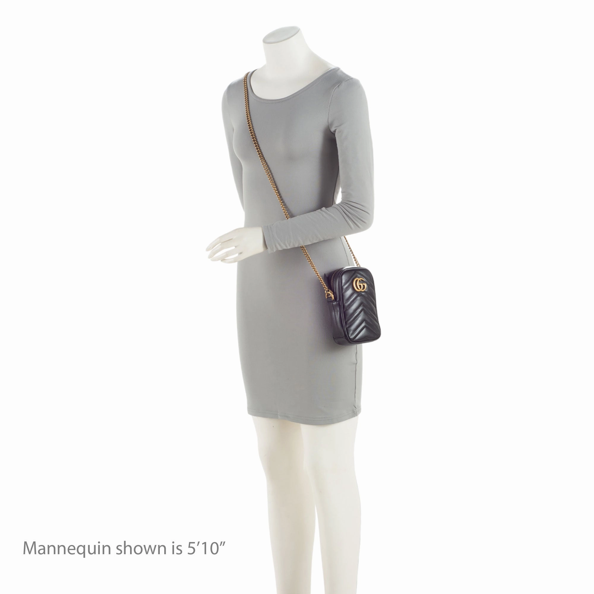 Gucci Matelasse Leather GG Marmont Mini Crossbody Bag (SHF-2UTE9c)