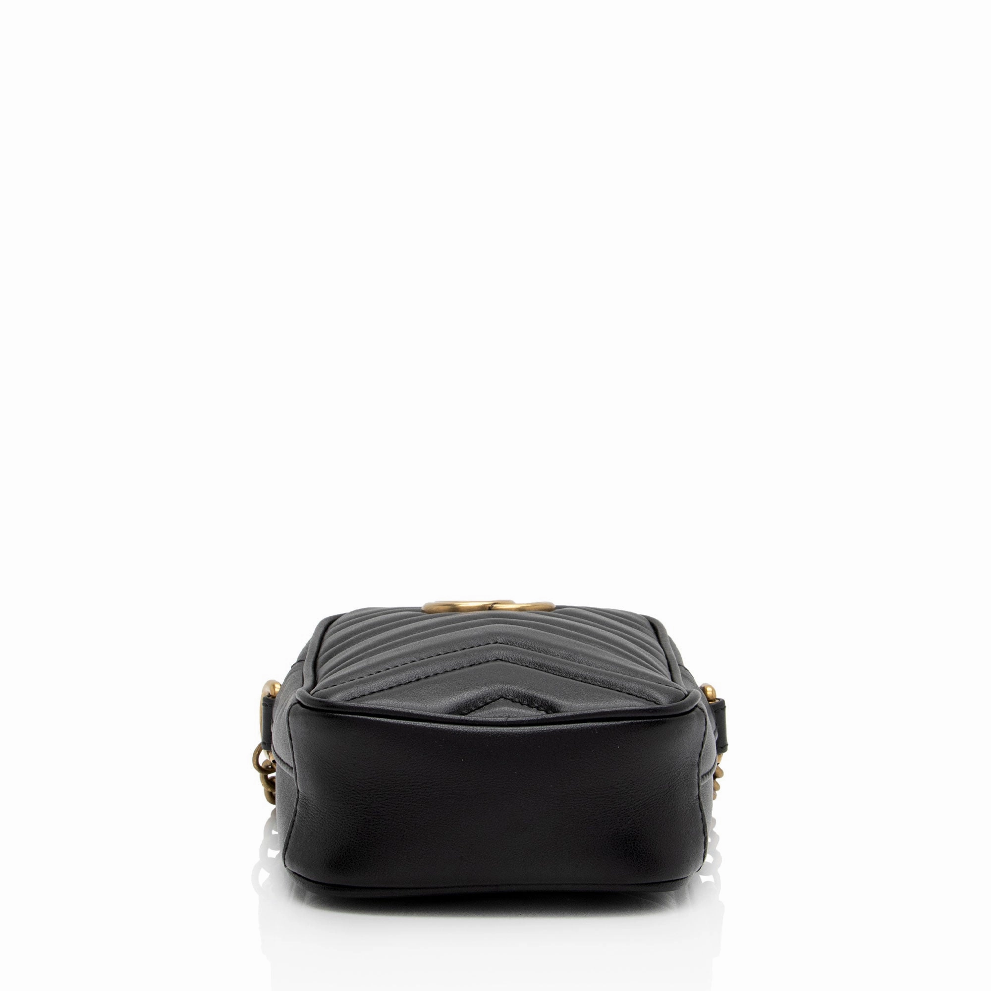 Gucci Matelasse Leather GG Marmont Mini Crossbody Bag (SHF-2UTE9c)