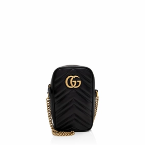 Gucci Matelasse Leather GG Marmont Mini Crossbody Bag (SHF-2UTE9c)