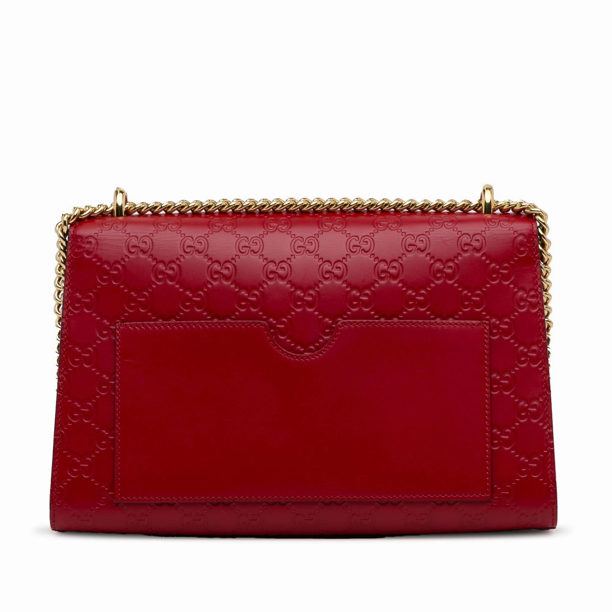 Gucci Medium Guccissima Padlock Shoulder Bag (SHG-rhl6JS)