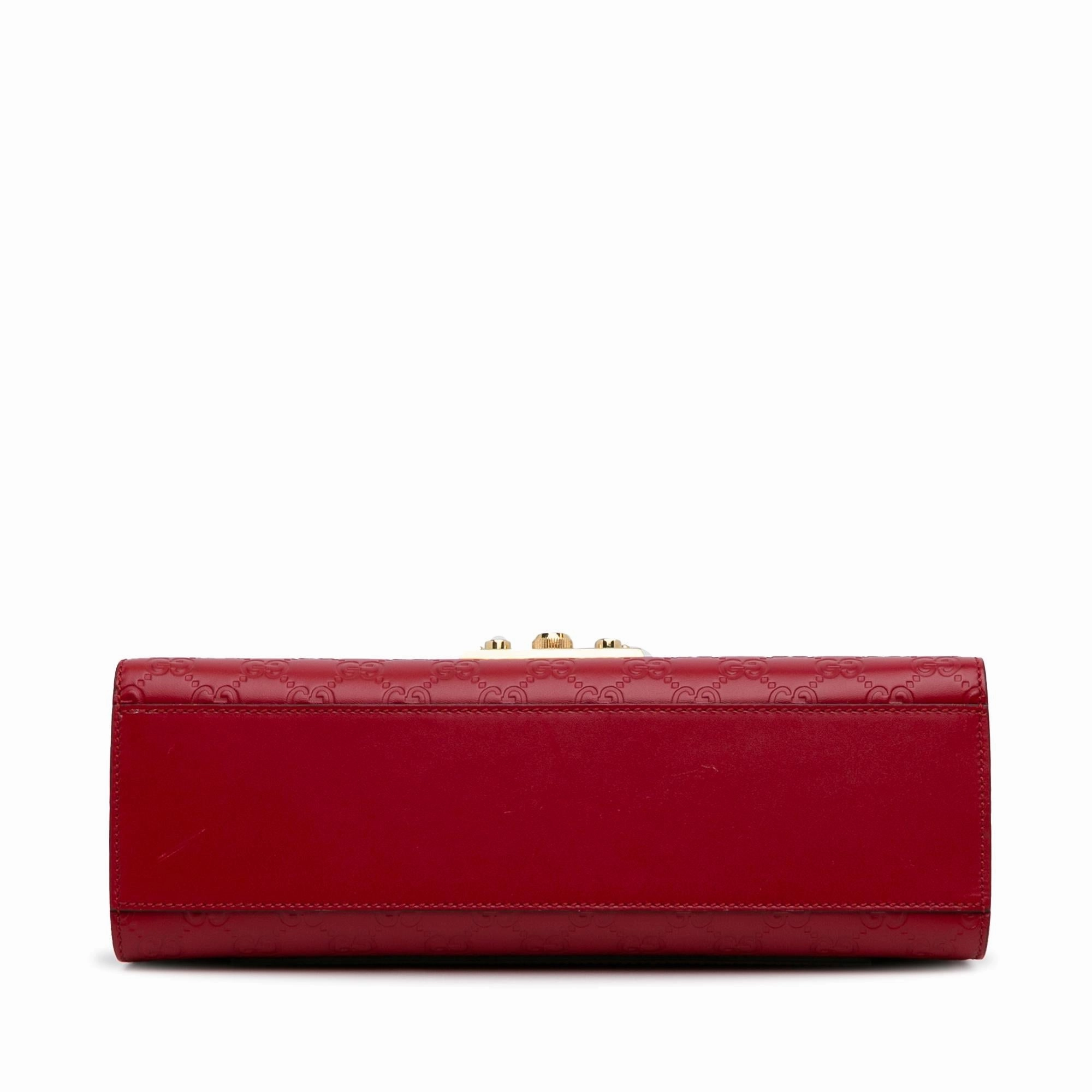 Gucci Medium Guccissima Padlock Shoulder Bag (SHG-rhl6JS)