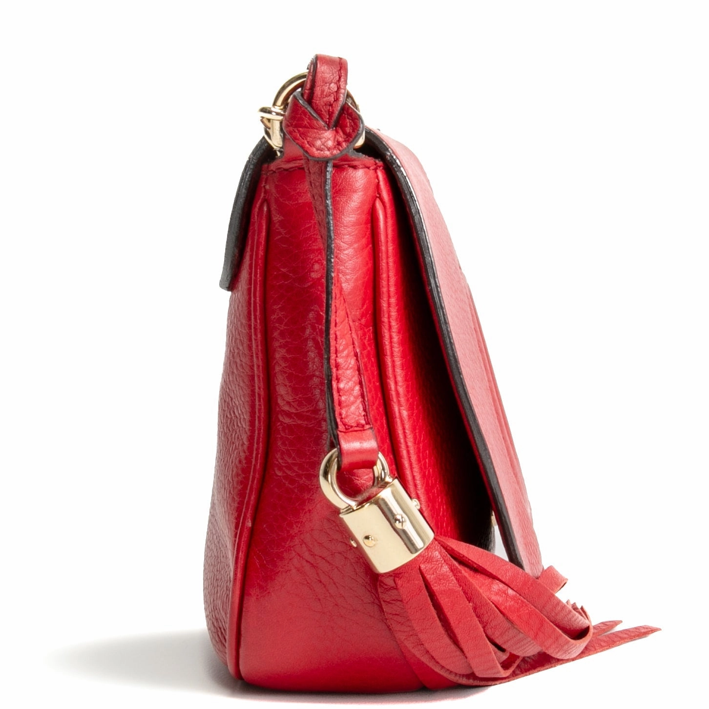 GUCCI Medium Soho Flap Crossbody - Red