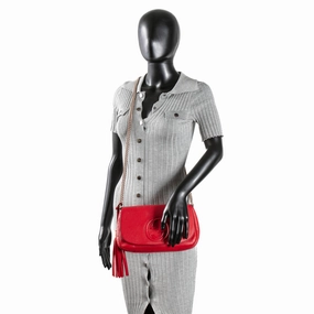 GUCCI Medium Soho Flap Crossbody - Red