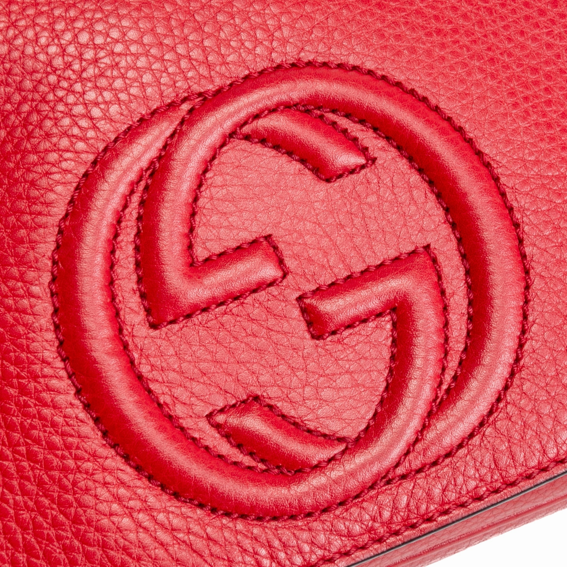 GUCCI Medium Soho Flap Crossbody - Red