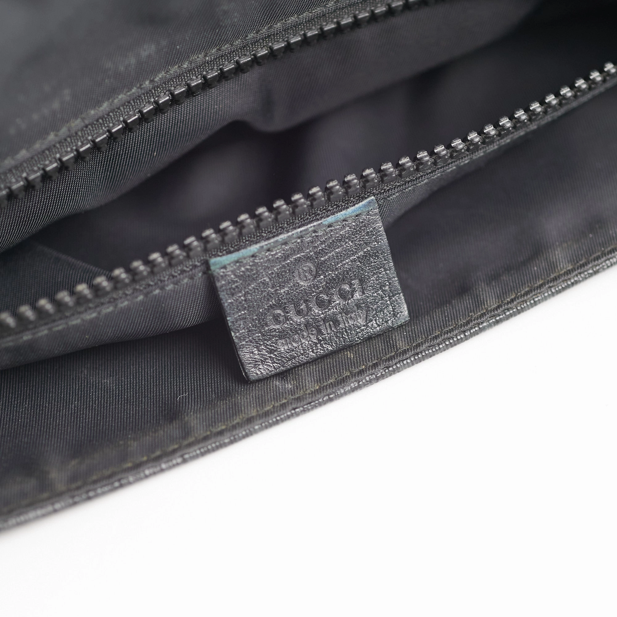 Gucci Mens Black Shoulder Monogram Bag