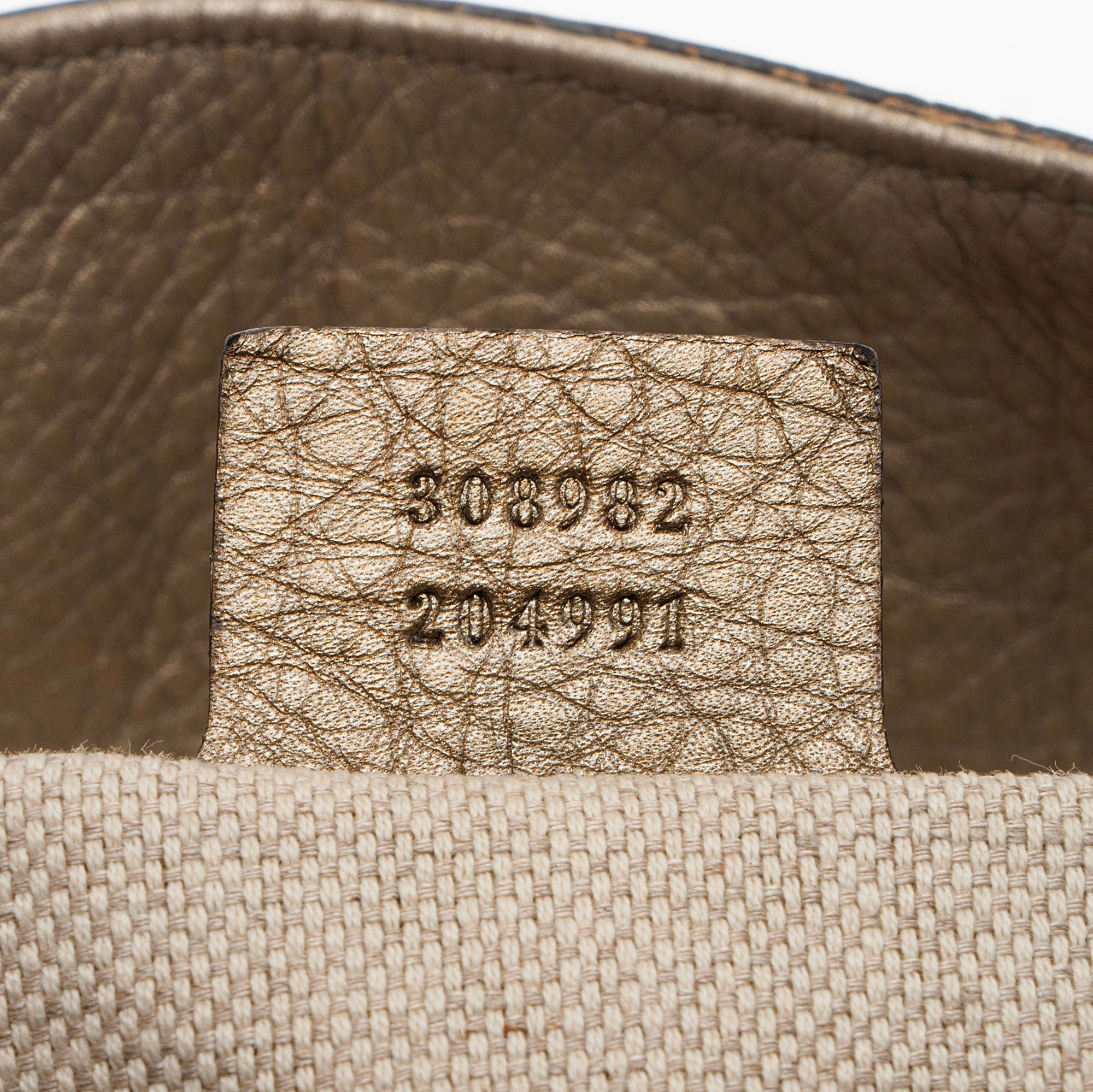 Gucci Metallic Leather Soho Medium Shoulder Bag (SHF-50oytz)
