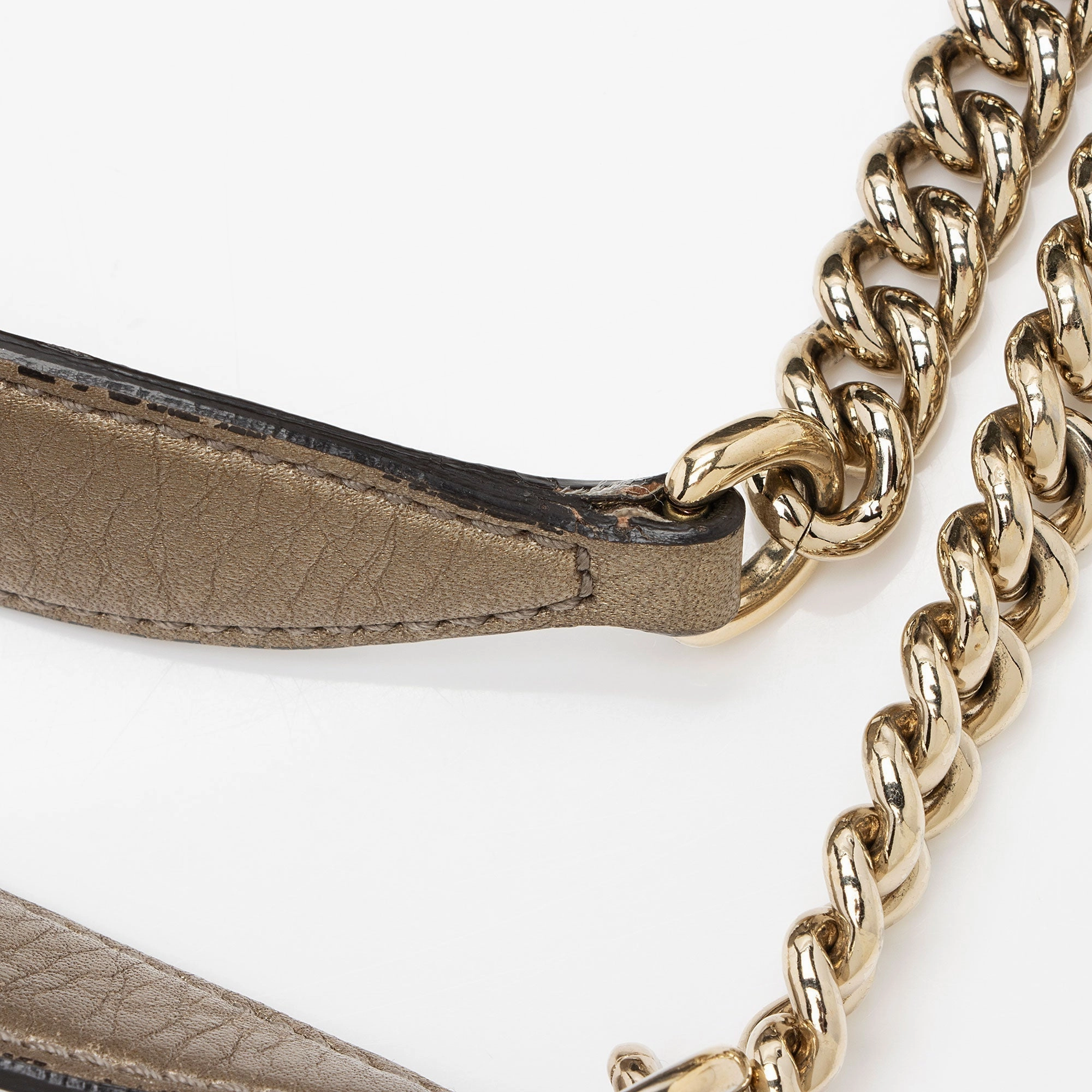 Gucci Metallic Leather Soho Medium Shoulder Bag (SHF-50oytz)