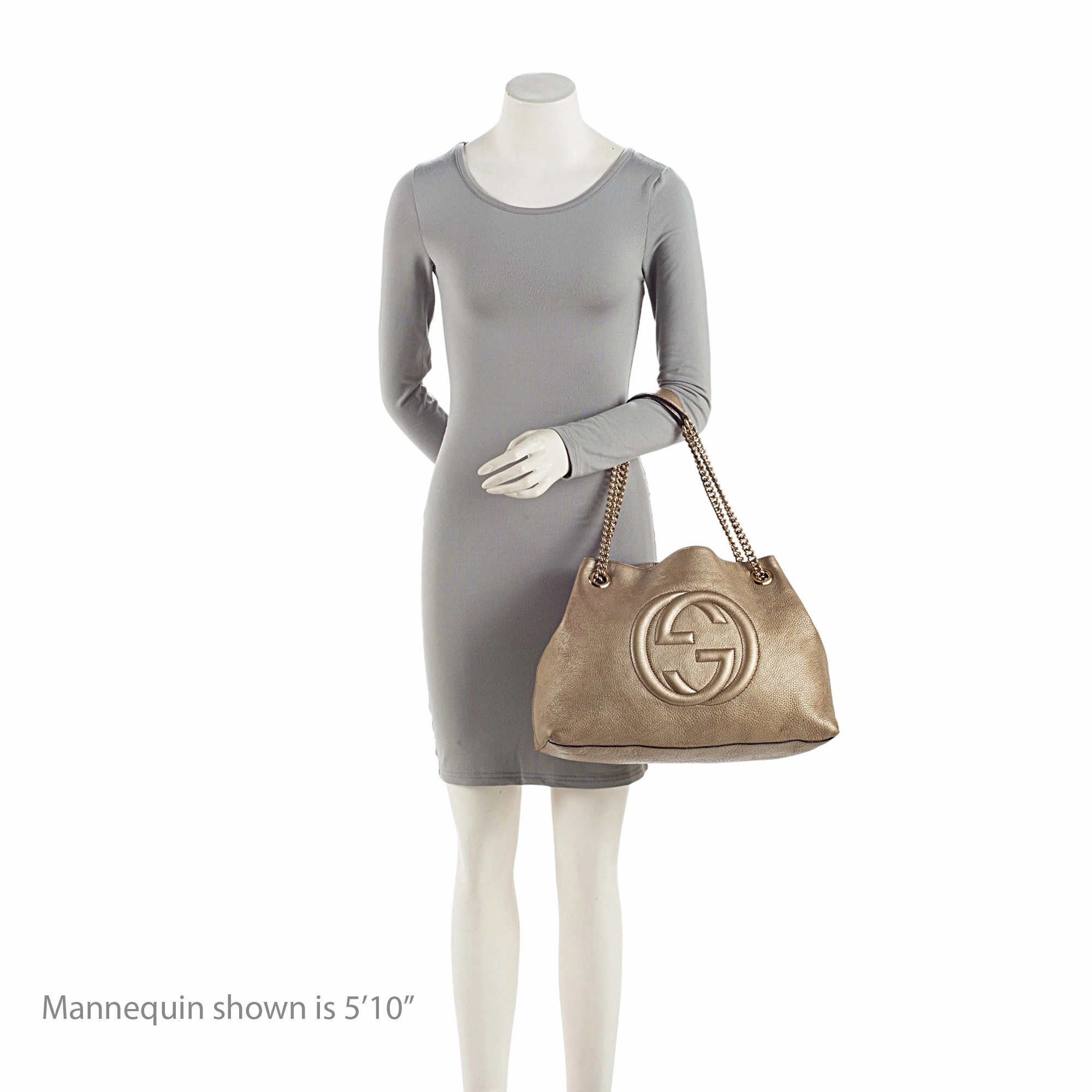 Gucci Metallic Leather Soho Medium Shoulder Bag (SHF-50oytz)