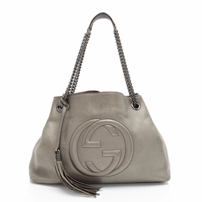 Gucci Metallic Leather Soho Medium Shoulder Bag (SHF-eR0hvp)
