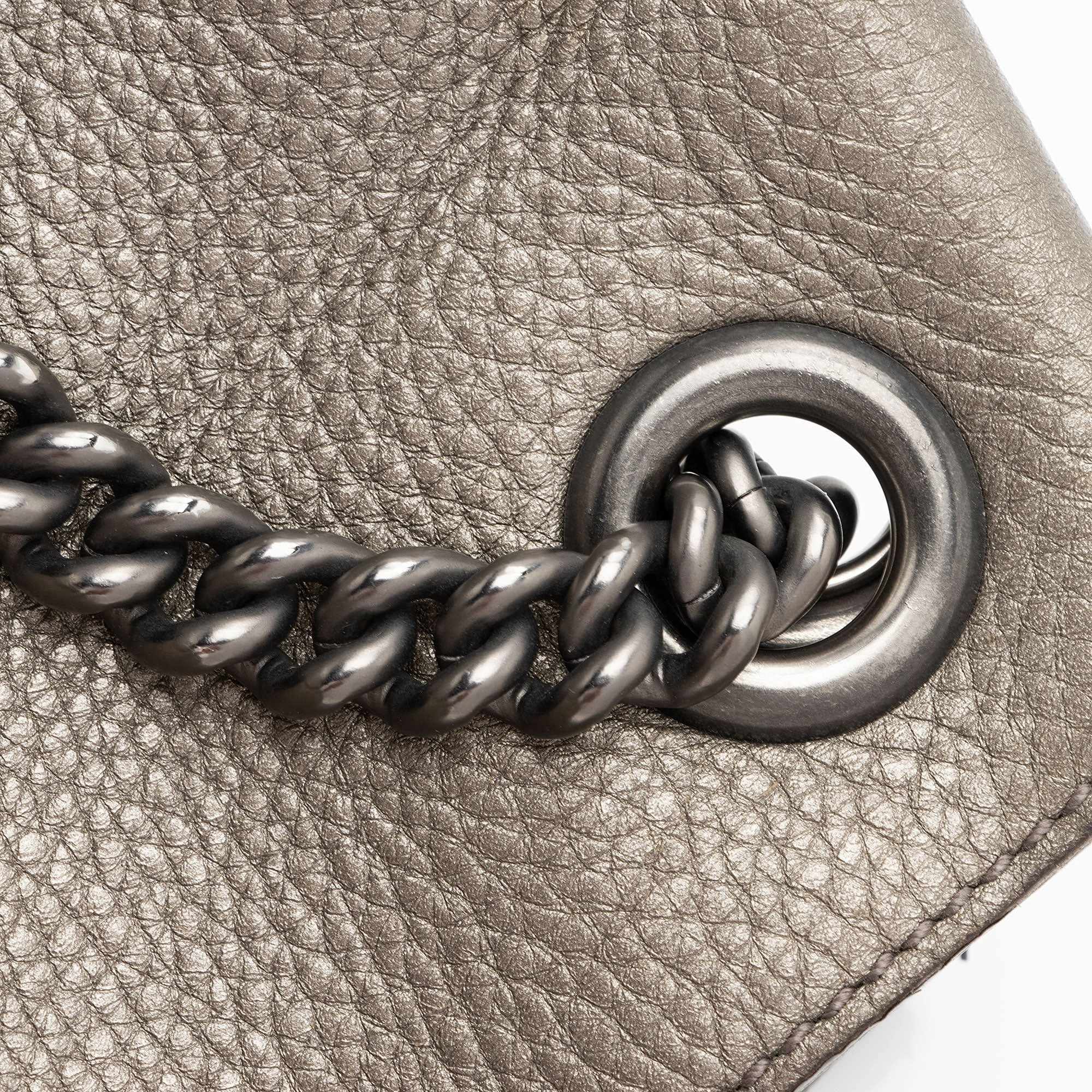 Gucci Metallic Leather Soho Medium Shoulder Bag (SHF-eR0hvp)