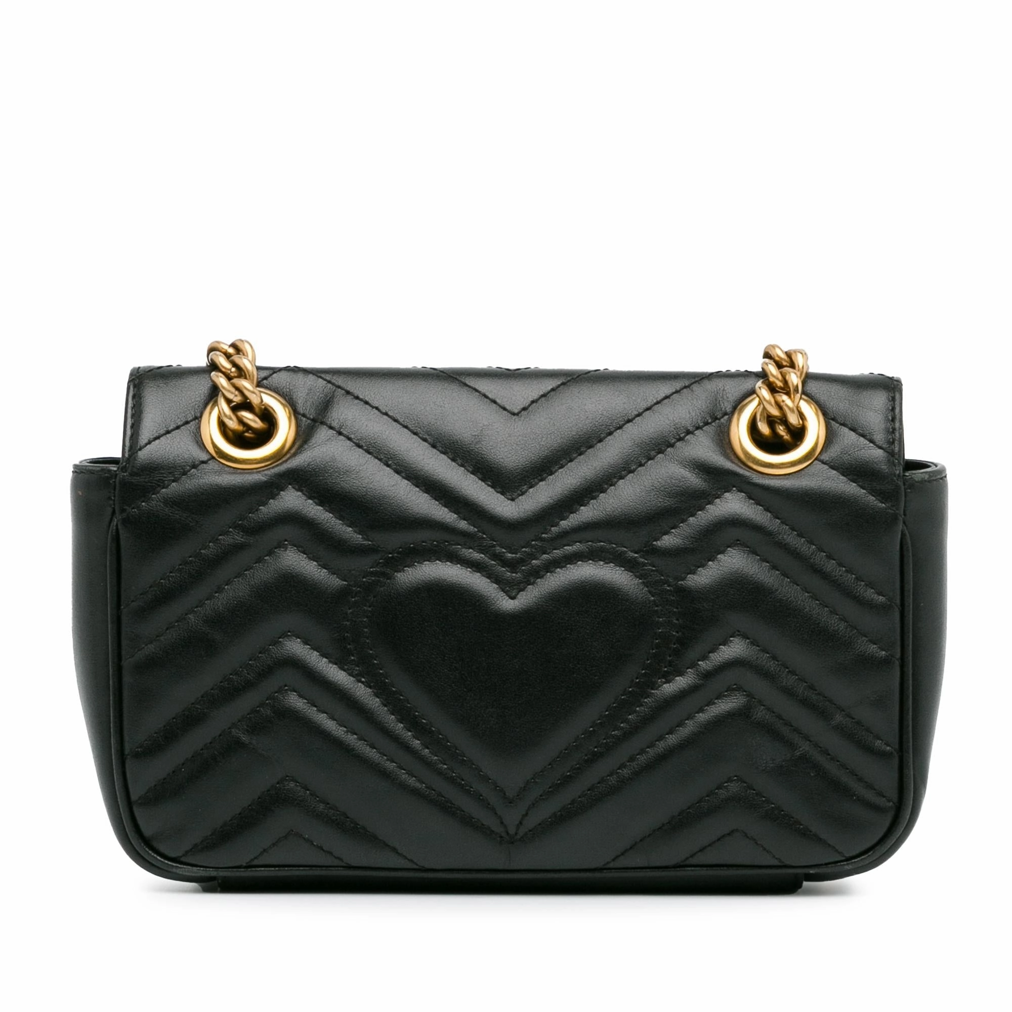 Gucci Mini GG Marmont Matelasse Crossbody (SHG-QNpQD1)