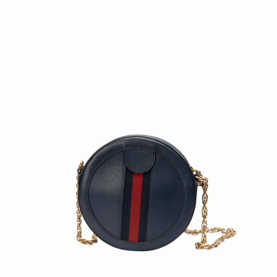 Gucci Mini Leather Ophidia Round crossbody bag
