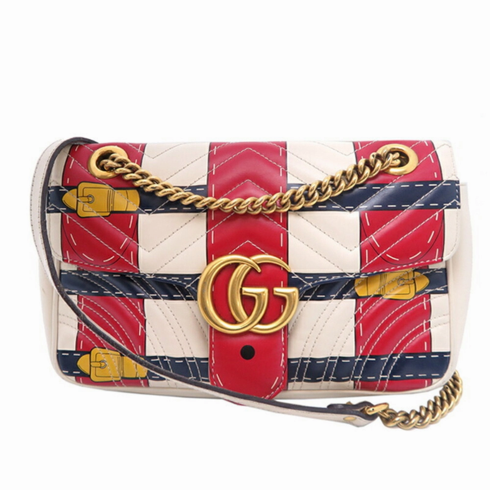 Gucci Multi-Color Leather Shoulder Bag ()