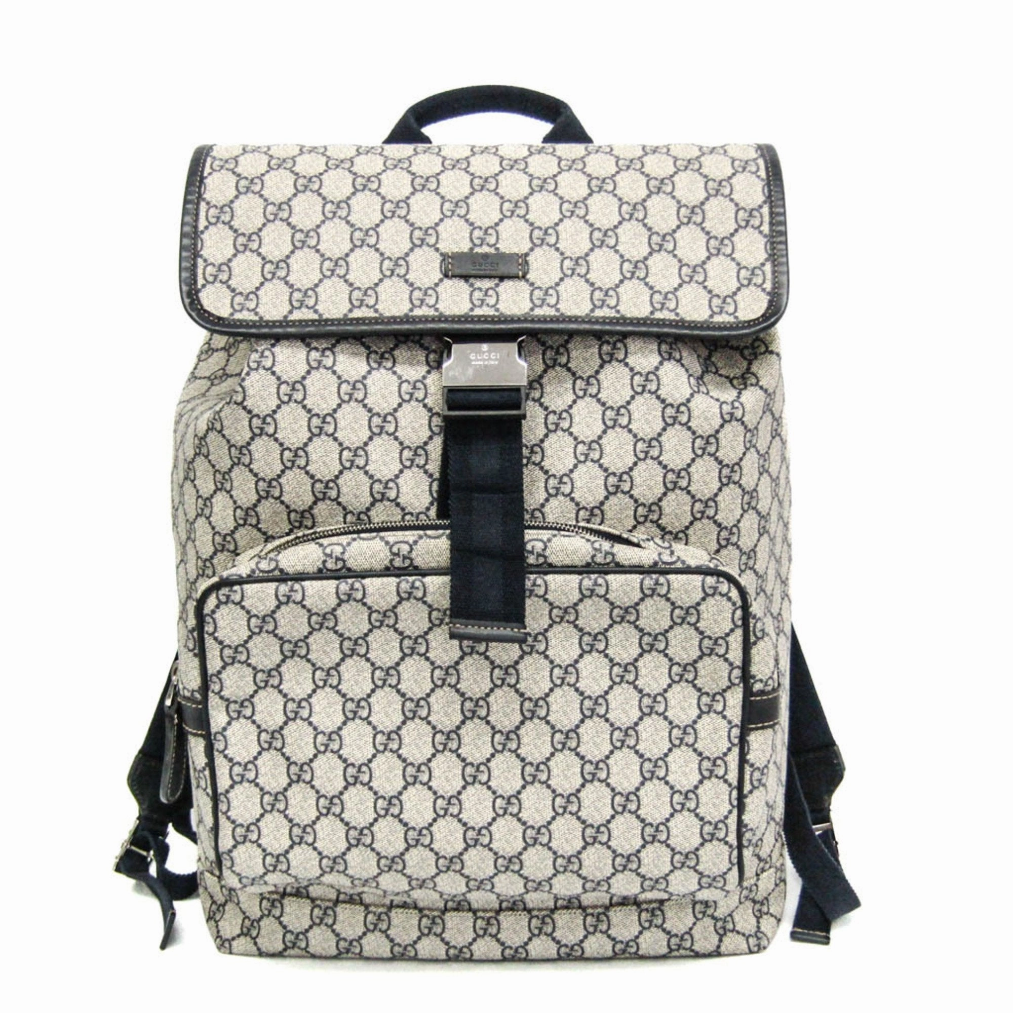 Gucci  Navy Gg Supreme Backpack (Pre-Owned)