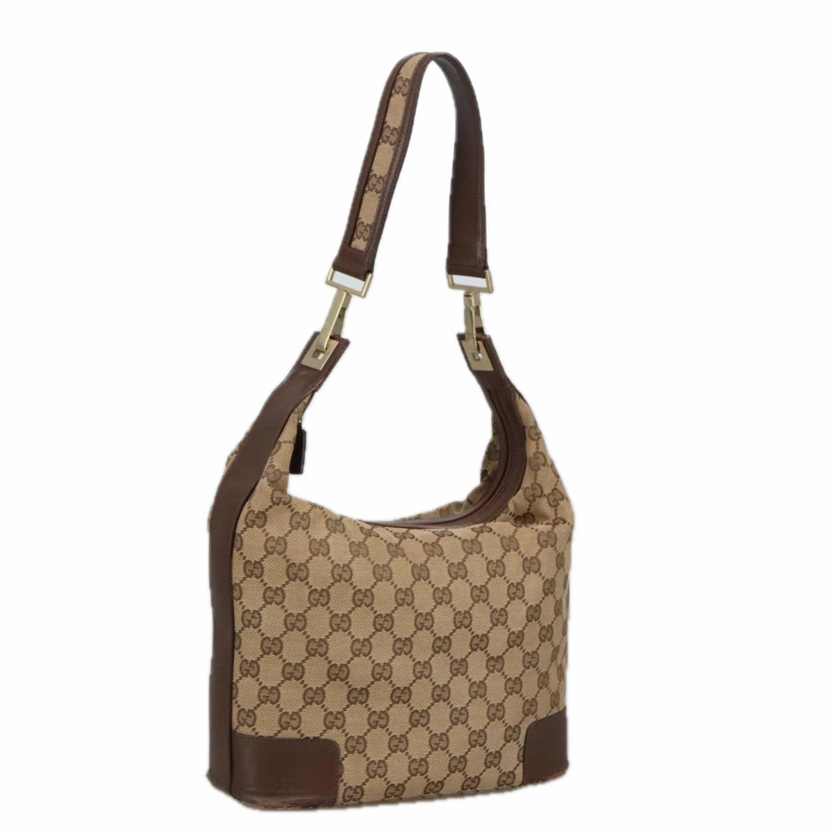 Gucci One  Canvas Shoulder Bag (Pre-Owned)