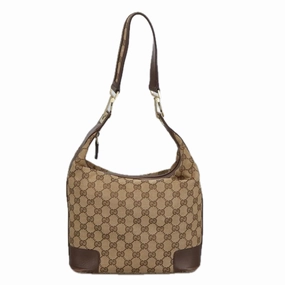 Gucci One  Canvas Shoulder Bag (Pre-Owned)