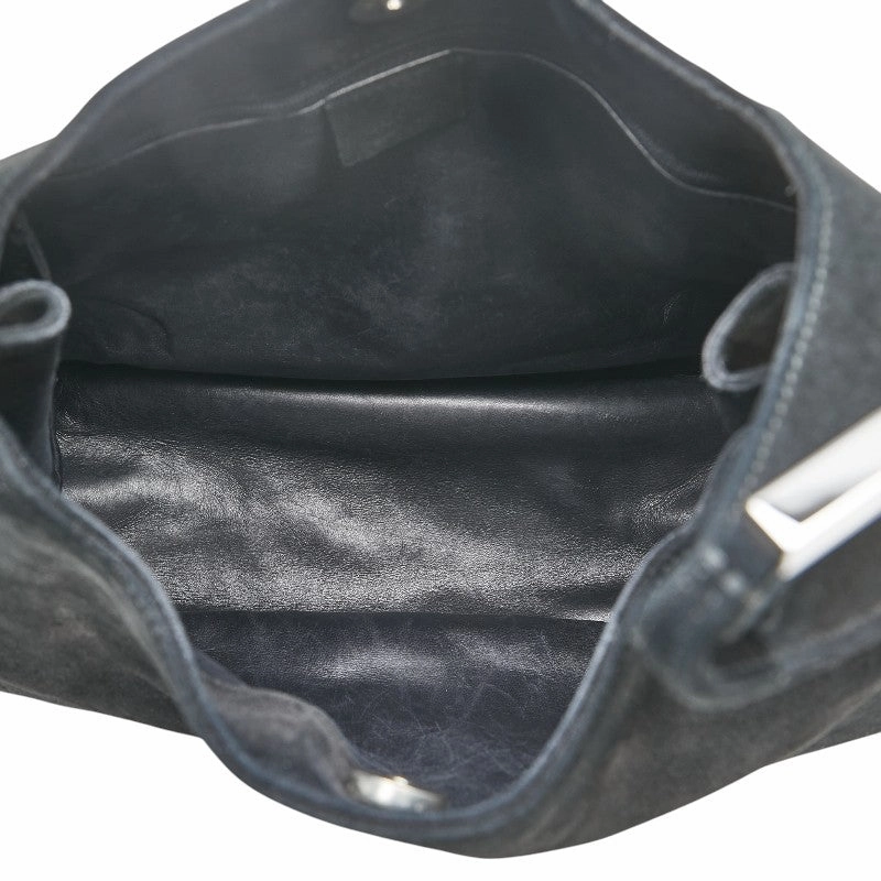 Gucci One Shoulder Bag 001 3167 Black Sweat Leather