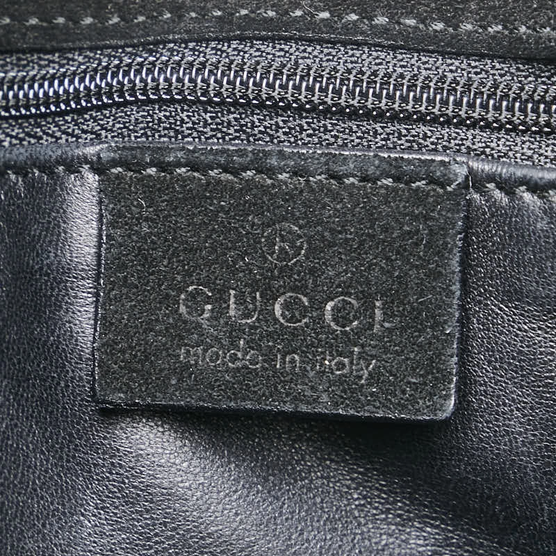 Gucci One Shoulder Bag 001 3167 Black Sweat Leather