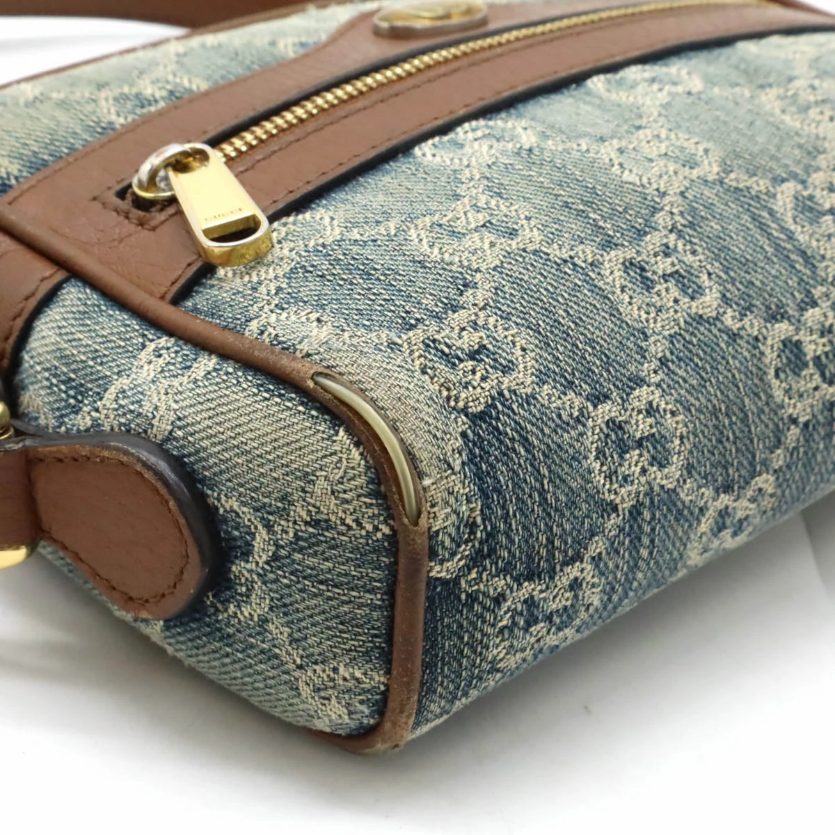 Gucci Ophidia GG Denim Shoulder Bag