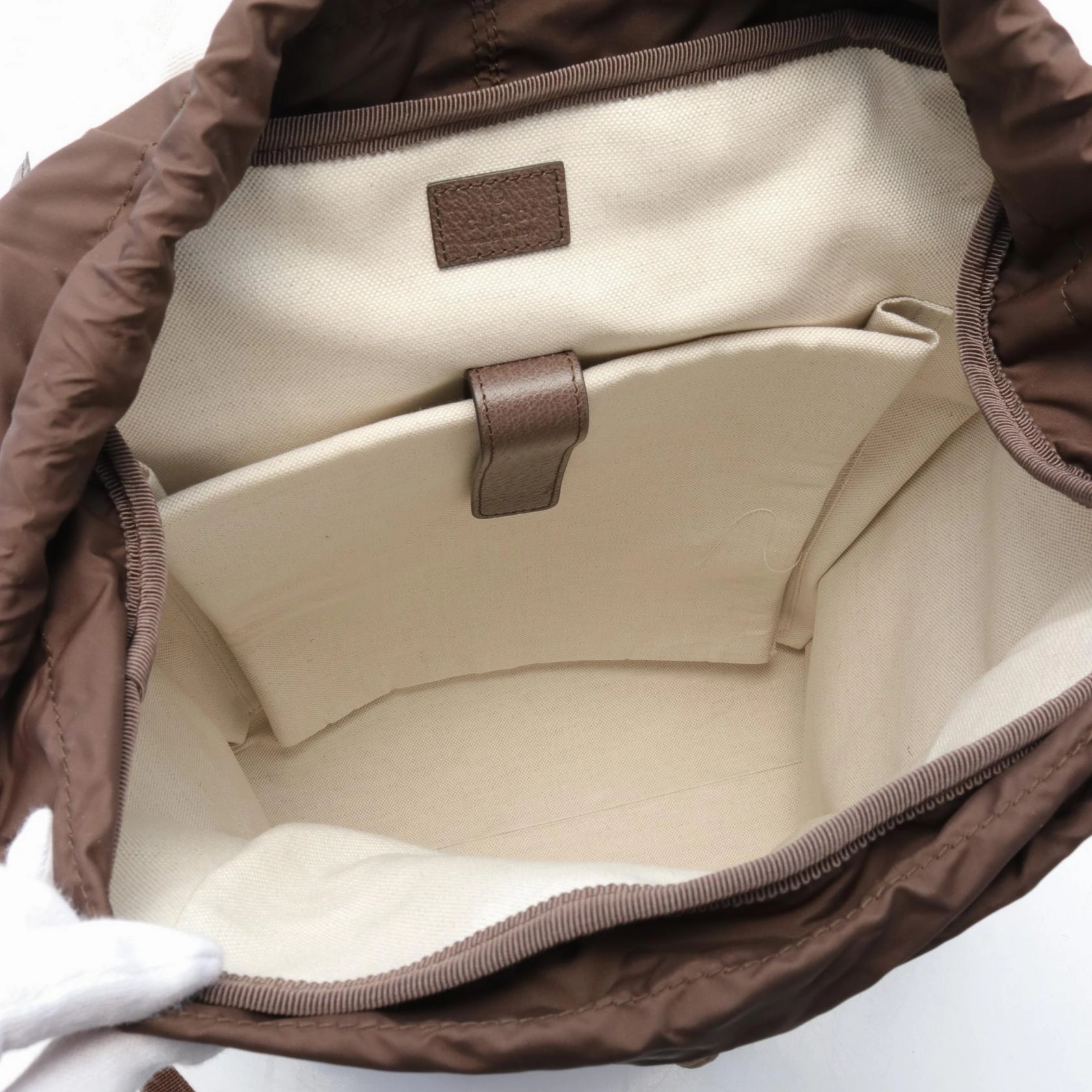Gucci Ophidia GG Supreme Backpack PVC Canvas Leather
