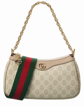 Gucci Ophidia Small GG Supreme Canvas & Leather Shoulder Bag