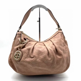 Gucci Pink GG Canvas Shoulder Bag Medium