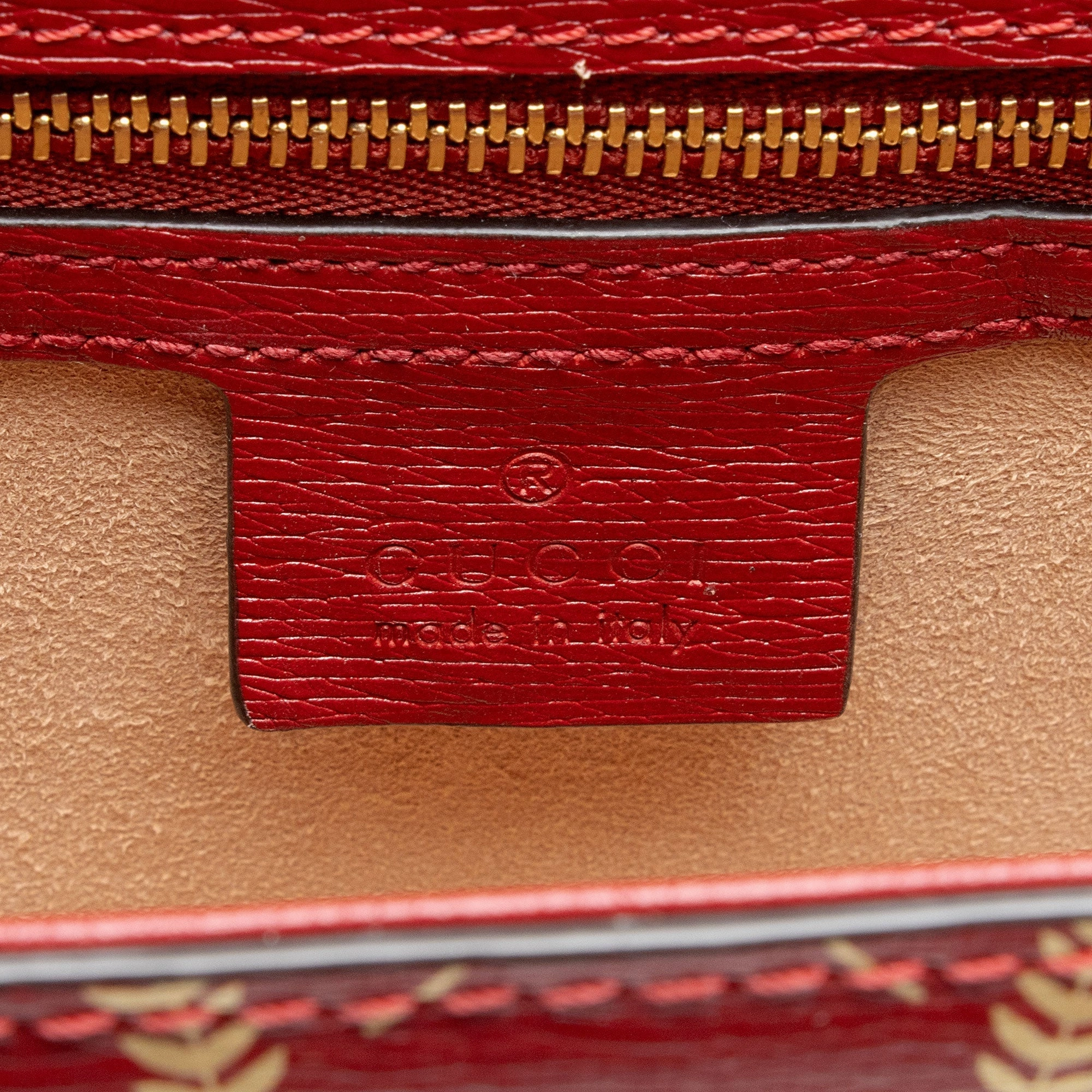 Gucci Printed Calfskin Sylvie Small Shoulder Bag (SHF-6FGtNY)