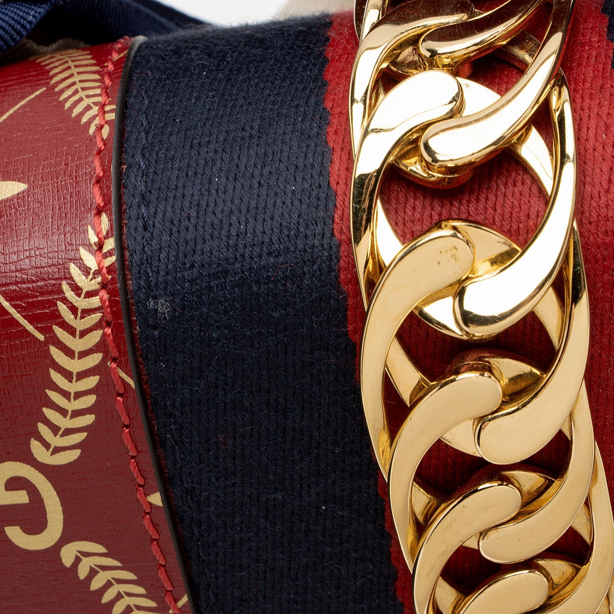 Gucci Printed Calfskin Sylvie Small Shoulder Bag (SHF-6FGtNY)
