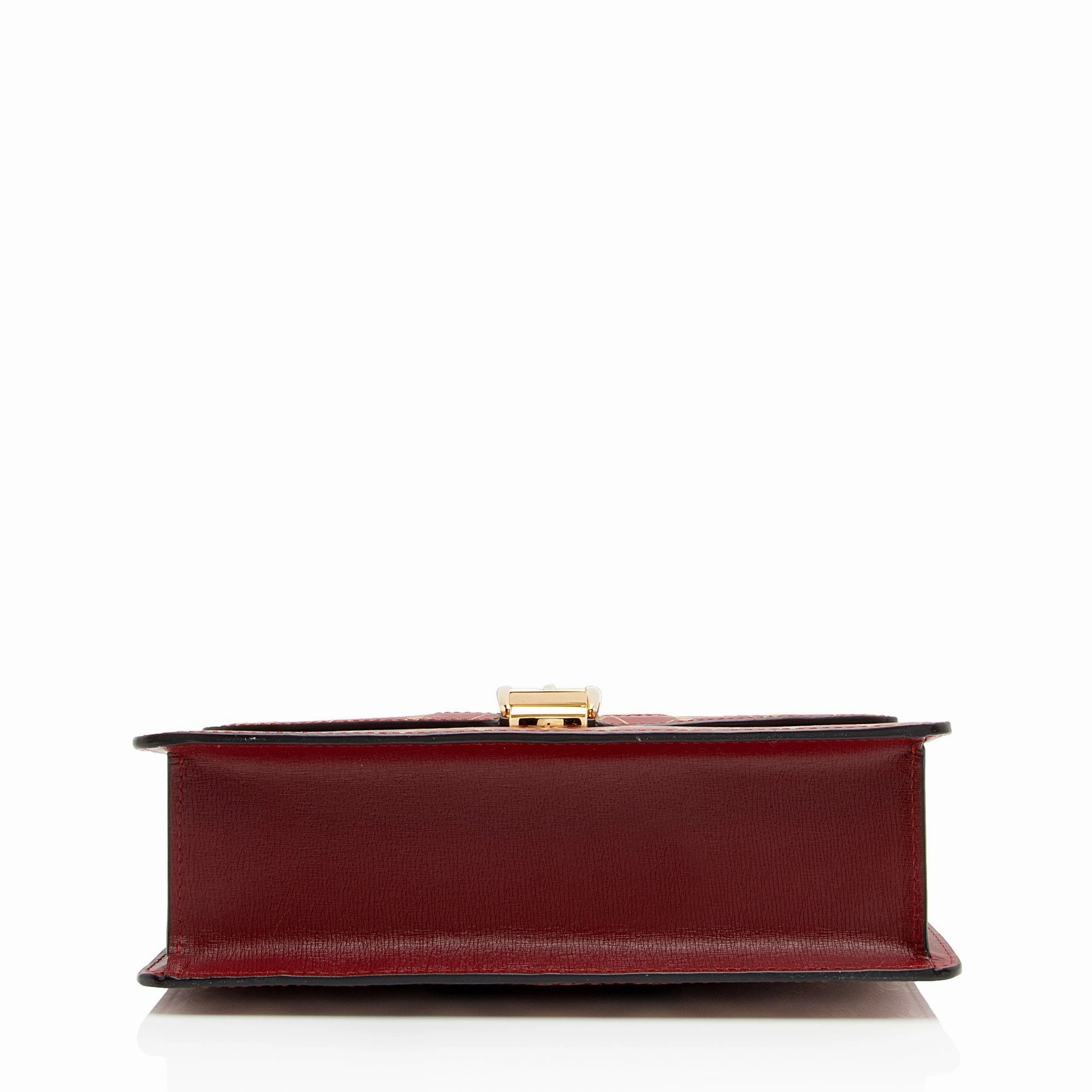 Gucci Printed Calfskin Sylvie Small Shoulder Bag (SHF-6FGtNY)