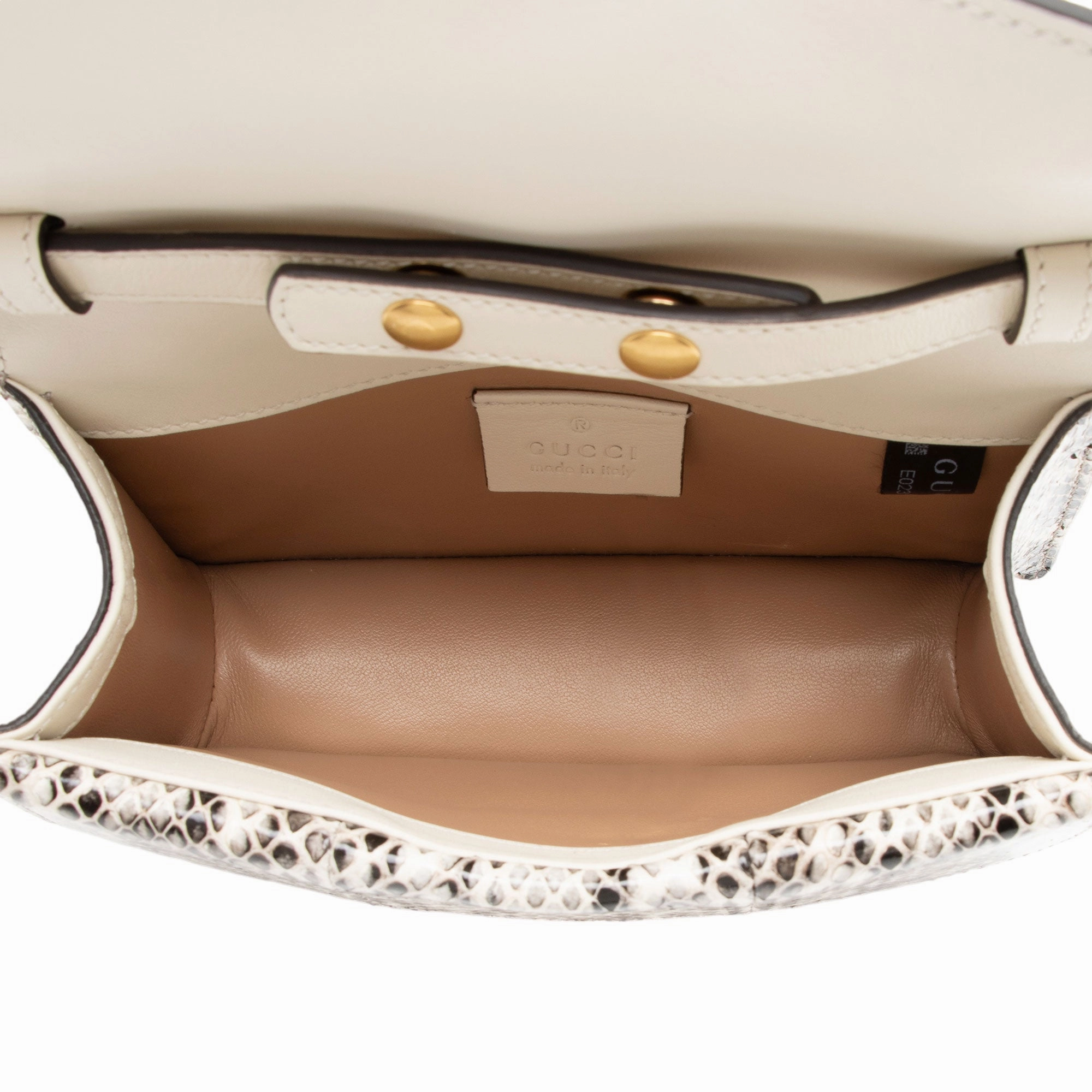 Gucci Python Bee Broadway Mini Shoulder Bag (SHF-oTBA8i)
