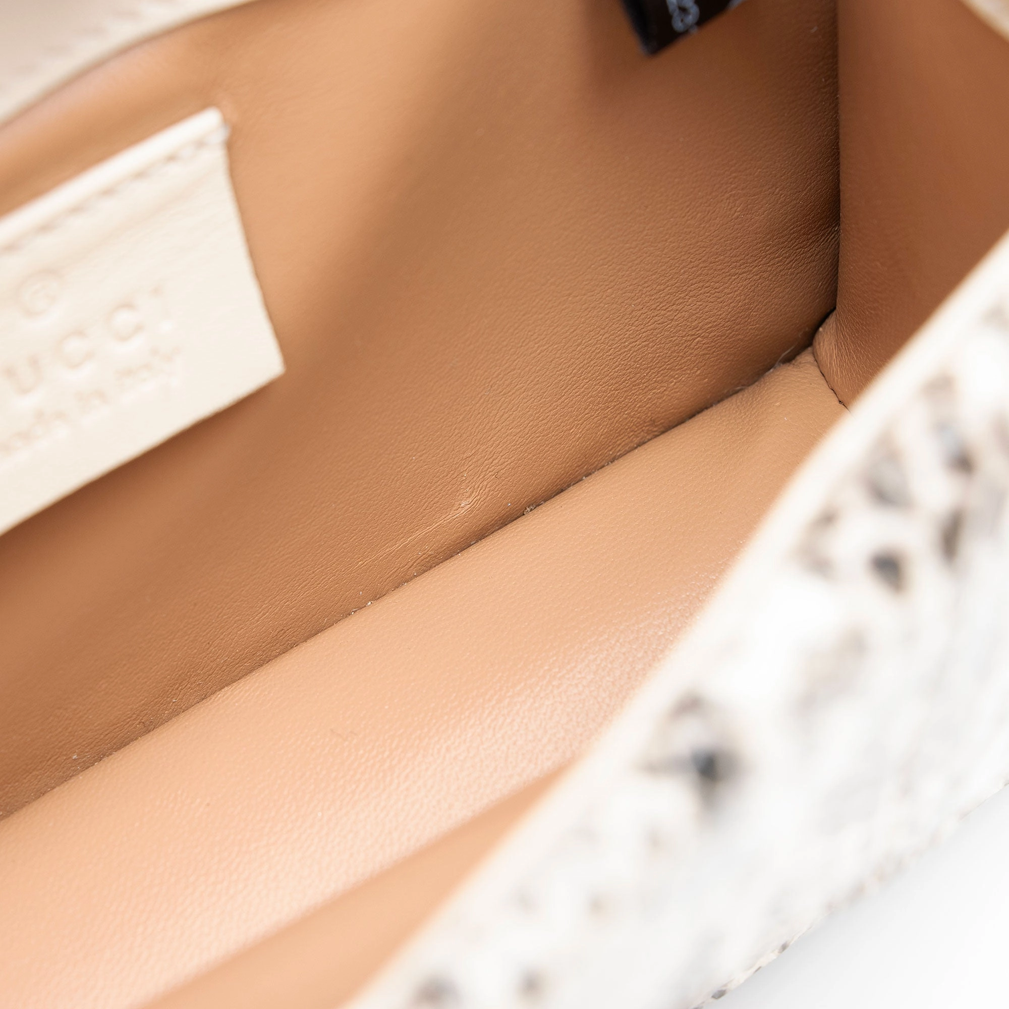 Gucci Python Bee Broadway Mini Shoulder Bag (SHF-oTBA8i)