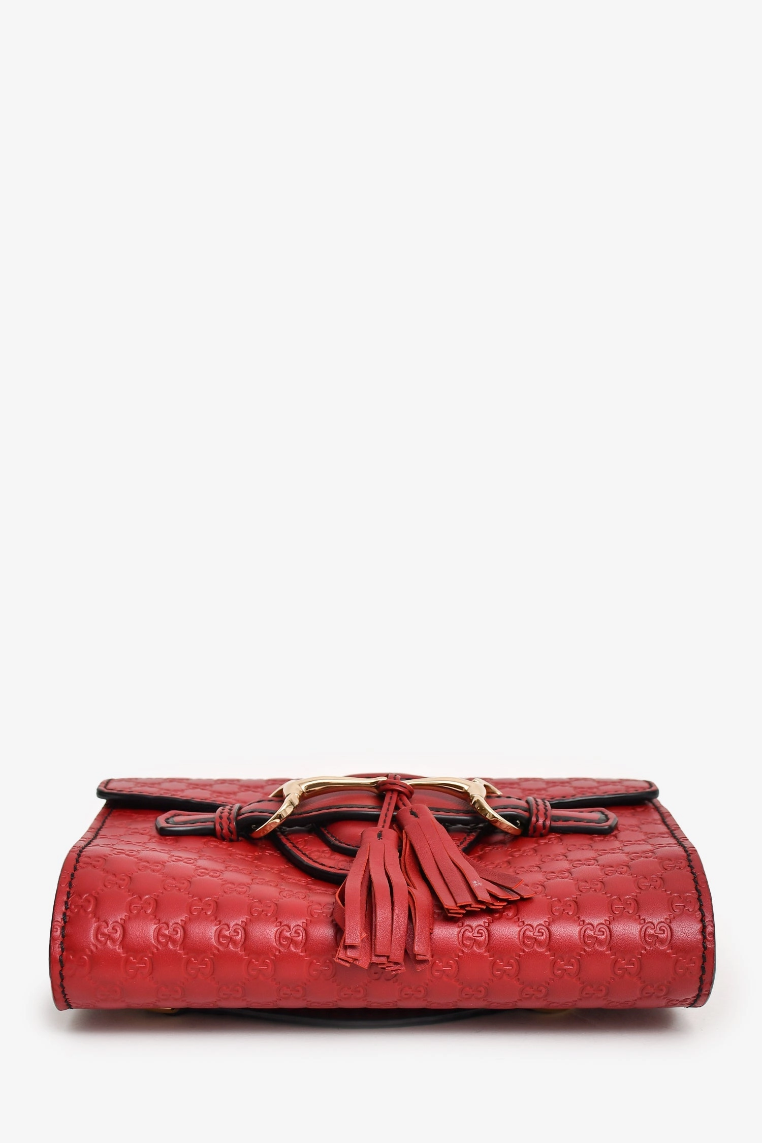 Gucci Red Microguccisima Mini Emily Shoulder Bag