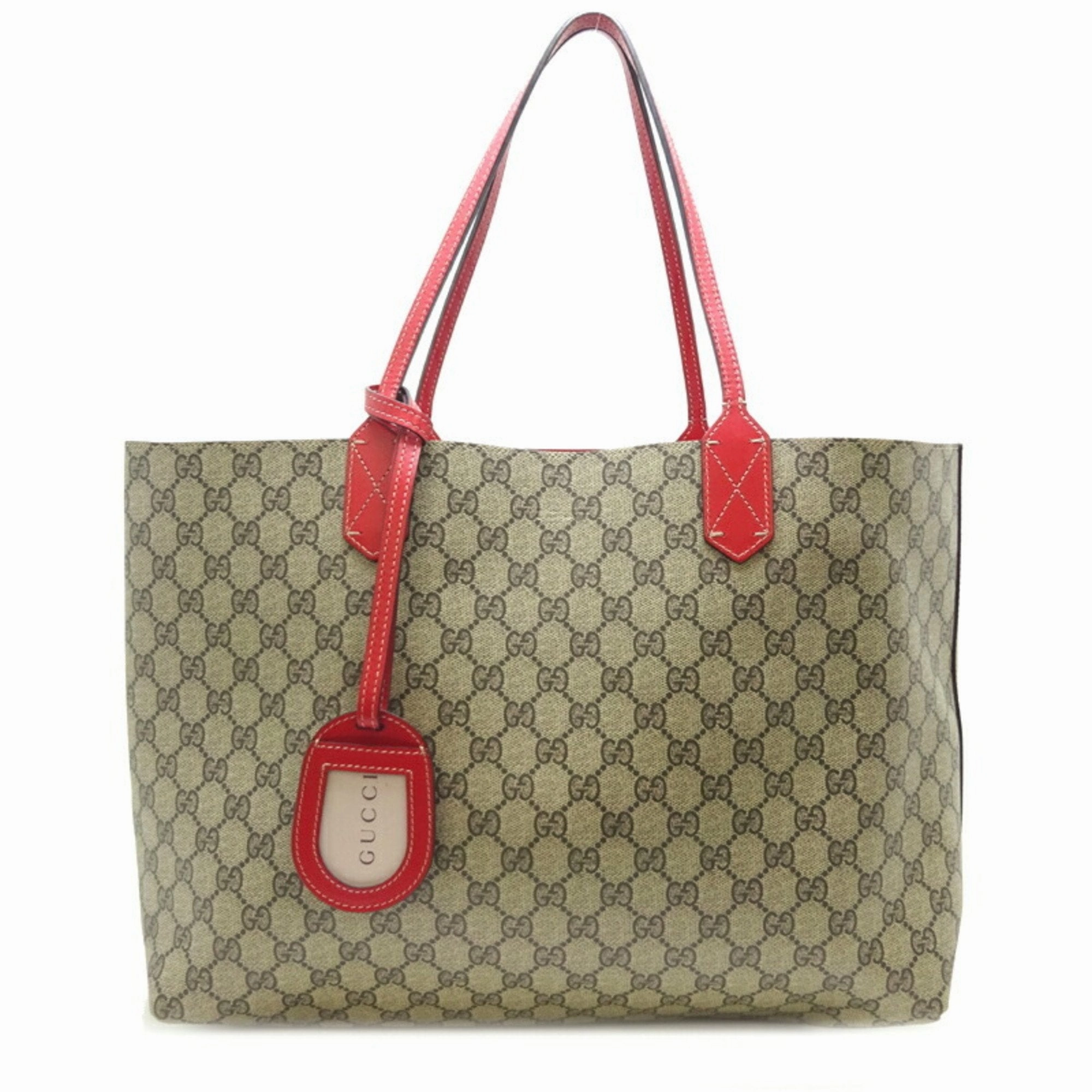 Gucci Reversible  Canvas Shoulder Bag ()