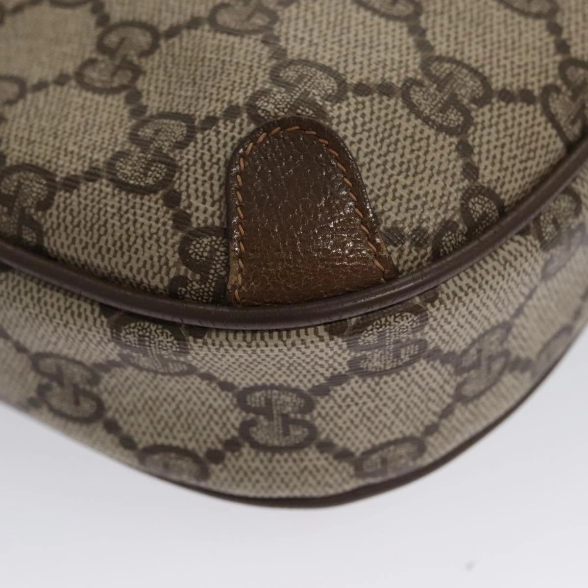 Gucci Sherry Beige Canvas Shoulder Bag ()