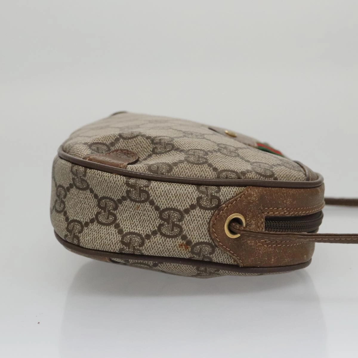 Gucci Sherry Beige Canvas Shoulder Bag ()