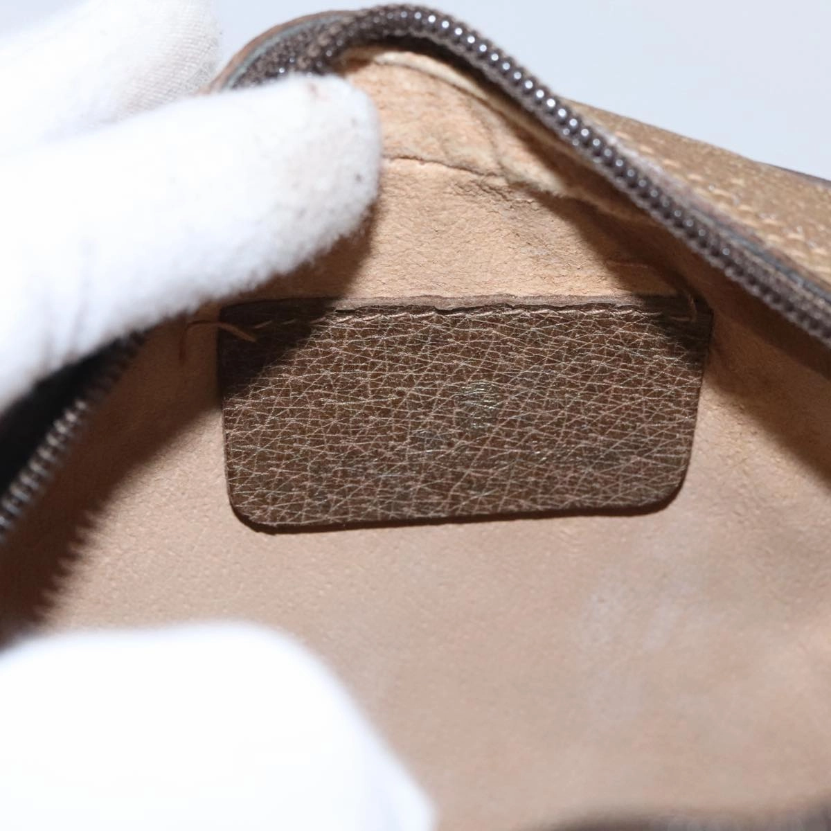 Gucci Sherry Beige Canvas Shoulder Bag ()