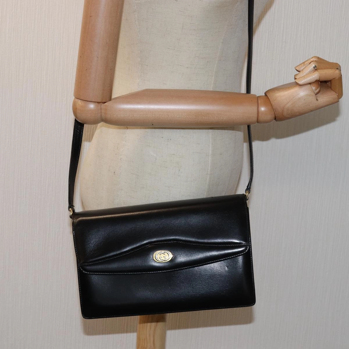 GUCCI Shoulder Bag Leather Black 004 406 0105  ep4275