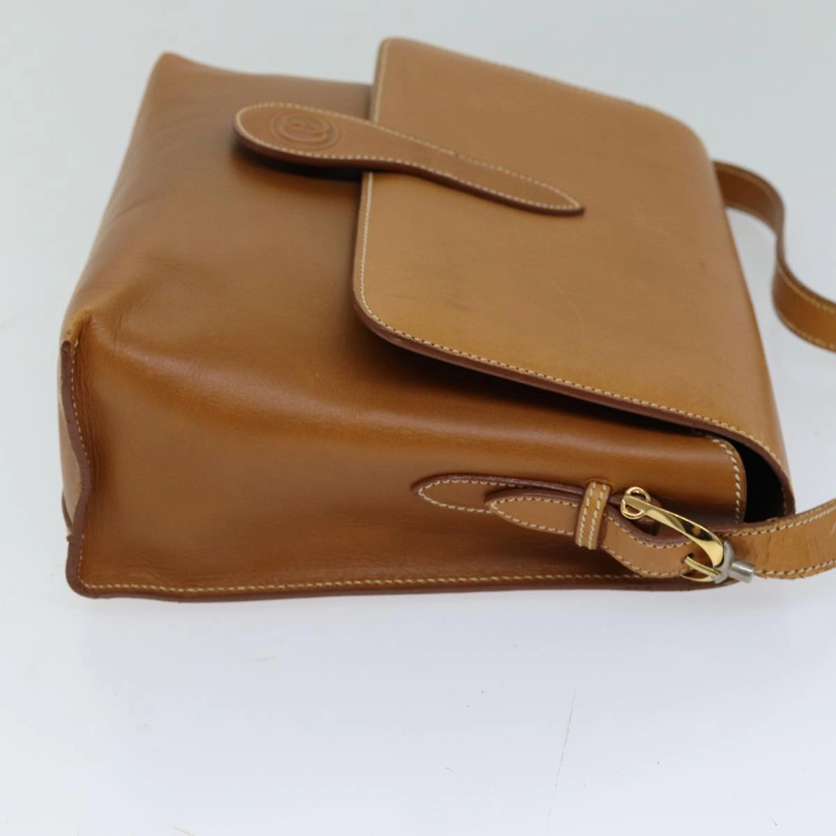GUCCI Shoulder Bag Leather Brown  75672