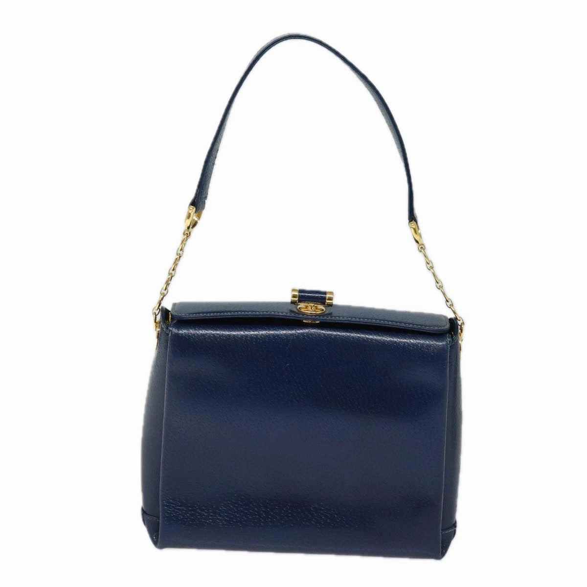 GUCCI Shoulder Bag Leather Navy  80069