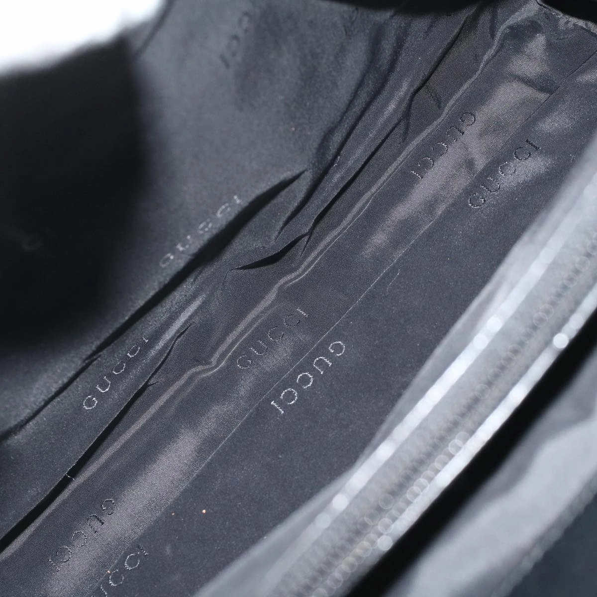 GUCCI Shoulder Bag Nylon Black 0021028  58556