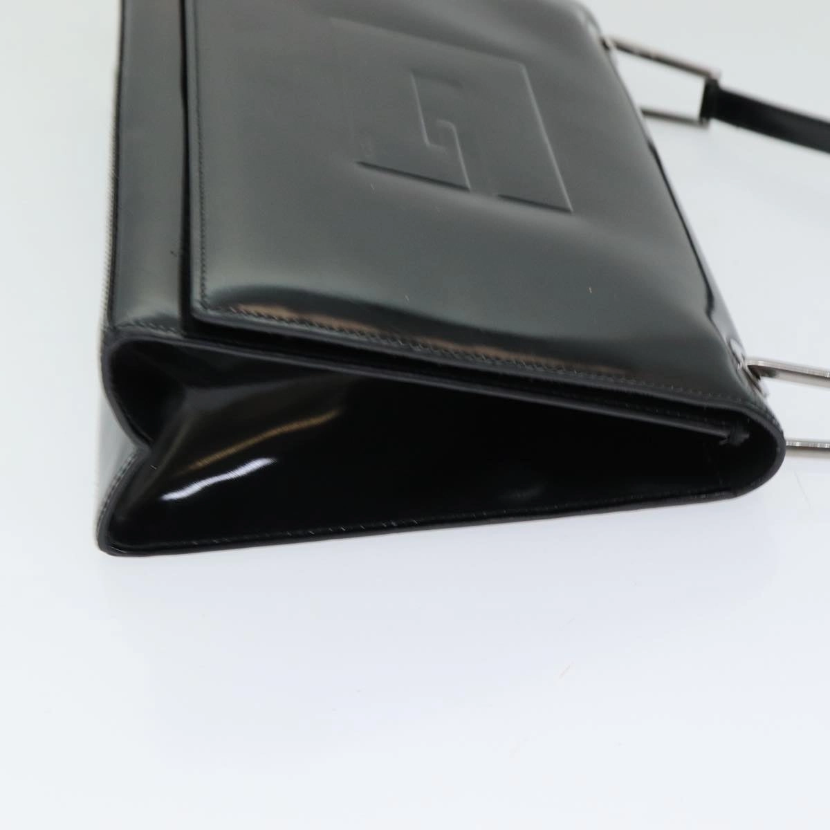 GUCCI Shoulder Bag Patent leather Black Silver 001 3033  ep5106