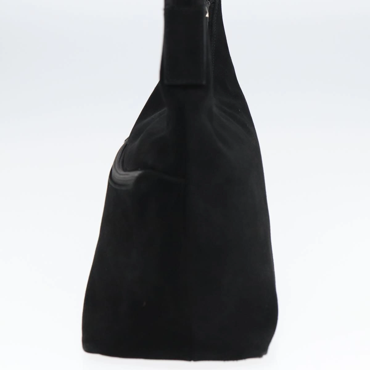 GUCCI Shoulder Bag Suede Black 001 3386  13807