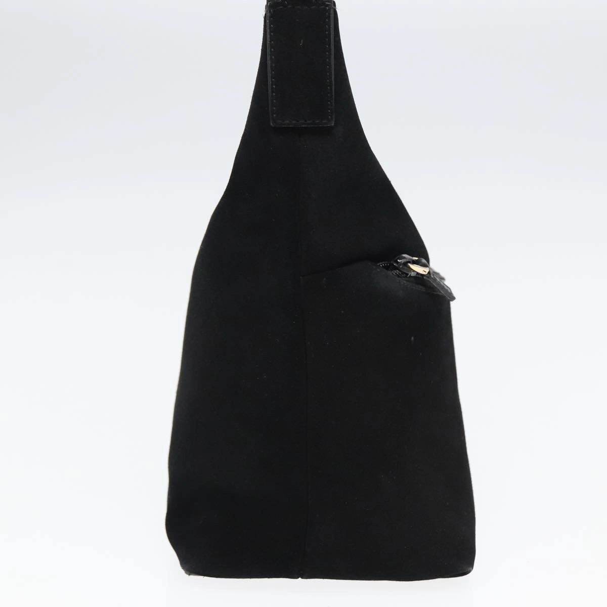 GUCCI Shoulder Bag Suede Black 001 3386  13807