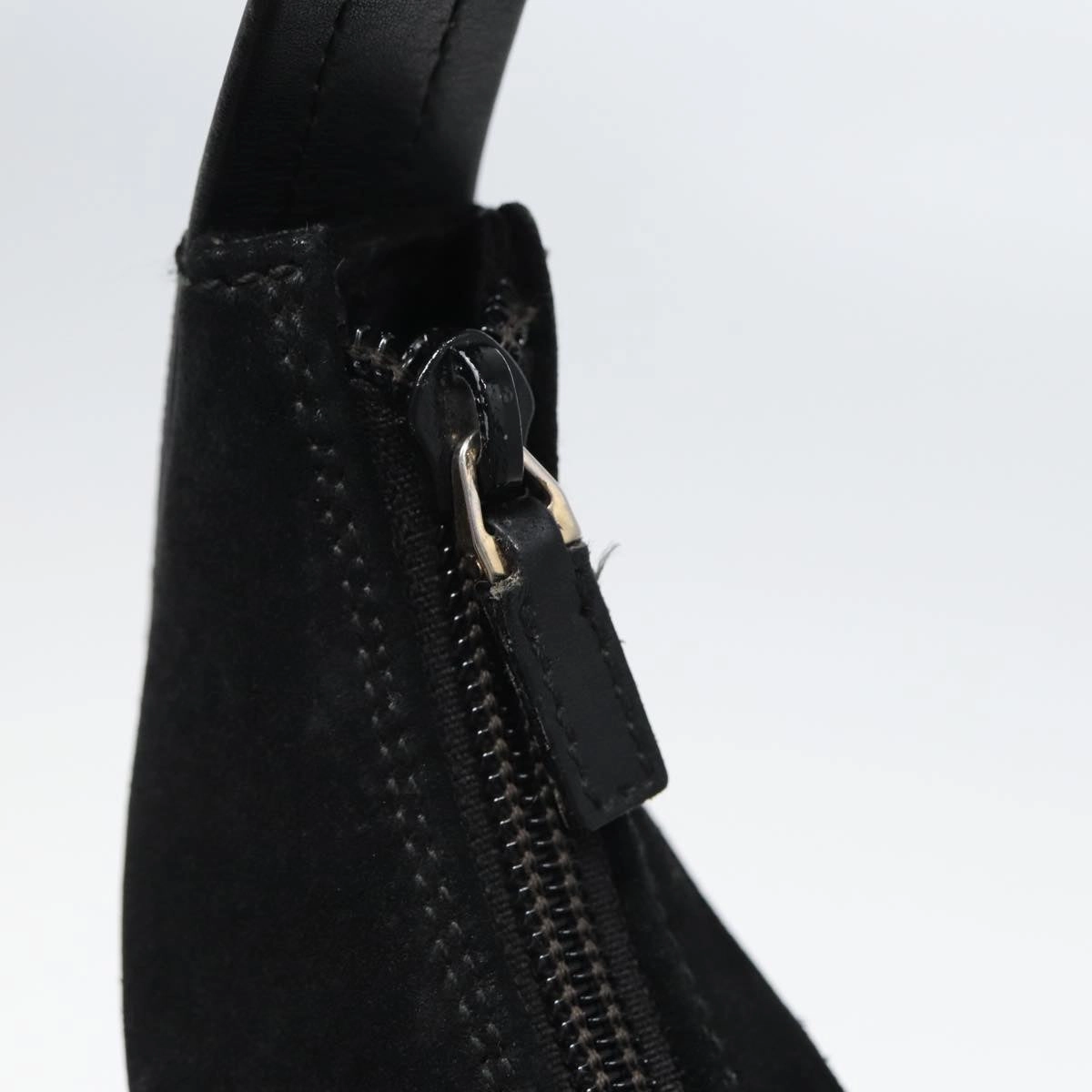 GUCCI Shoulder Bag Suede Black 001 3386  13807