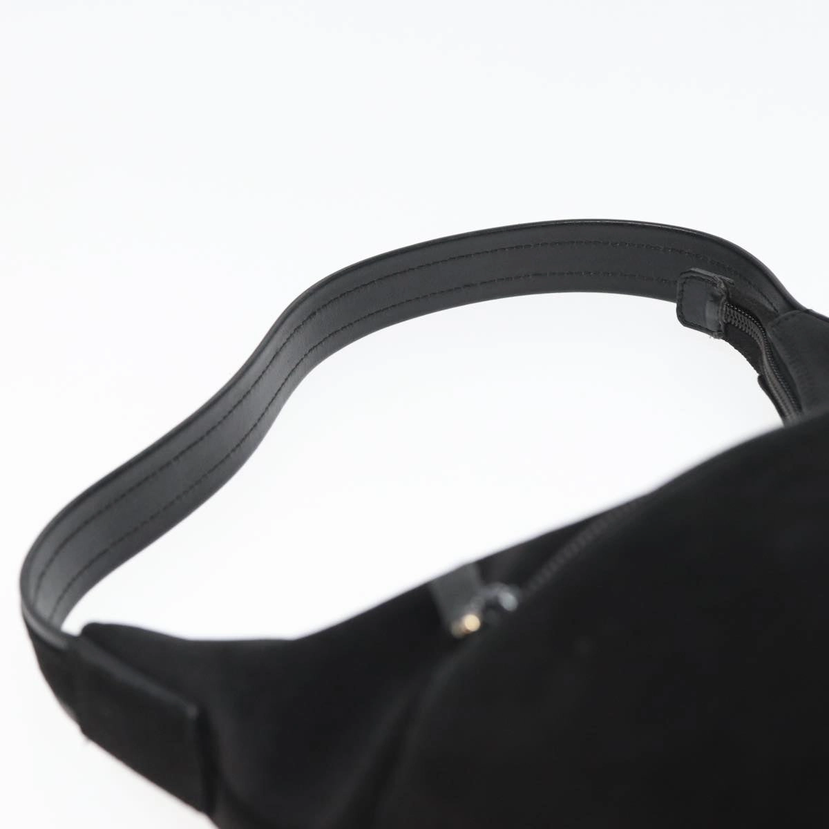 GUCCI Shoulder Bag Suede Black 001 3386  13807