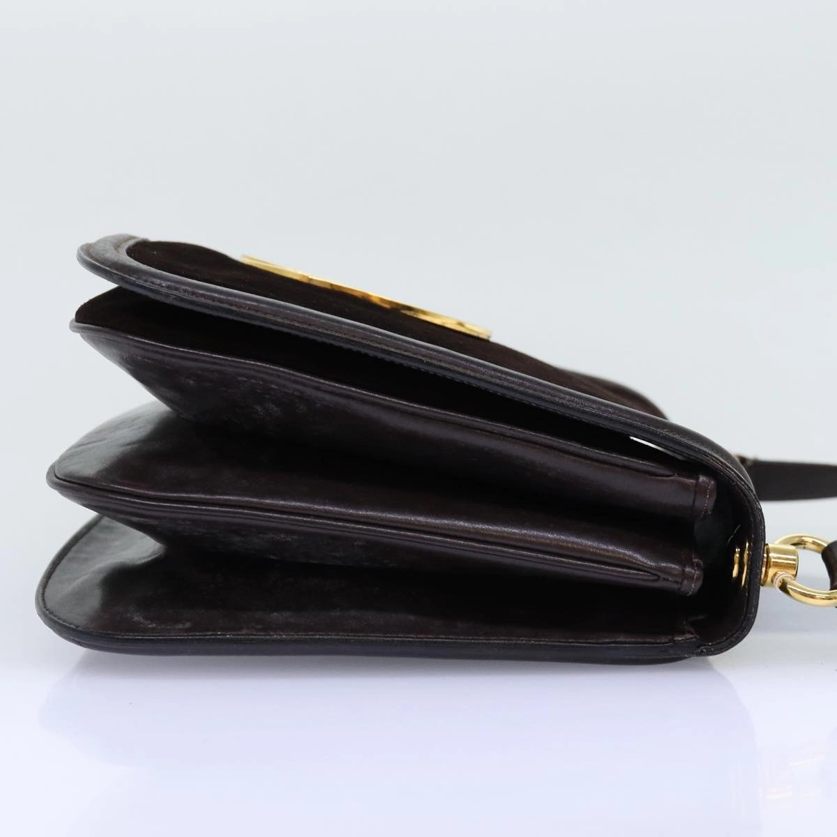 GUCCI Shoulder Bag Suede Brown  ep4293